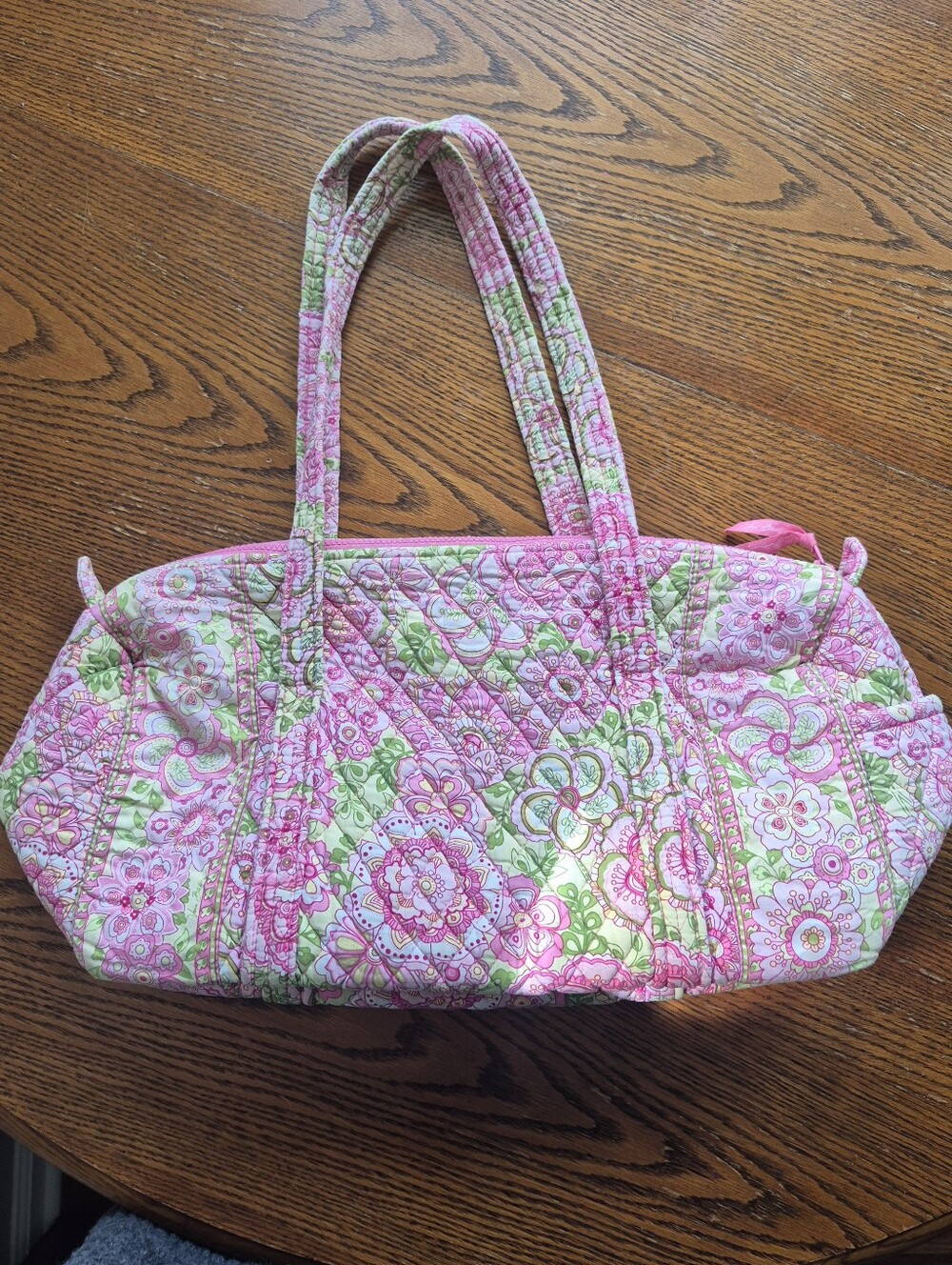 Vera Bradley Petal Pink Medium Sized Travel Duffle Bag - Picture 5 of 6